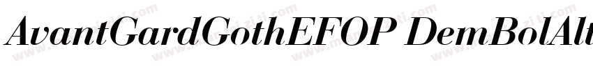 AvantGardGothEFOP DemBolAlt字体转换